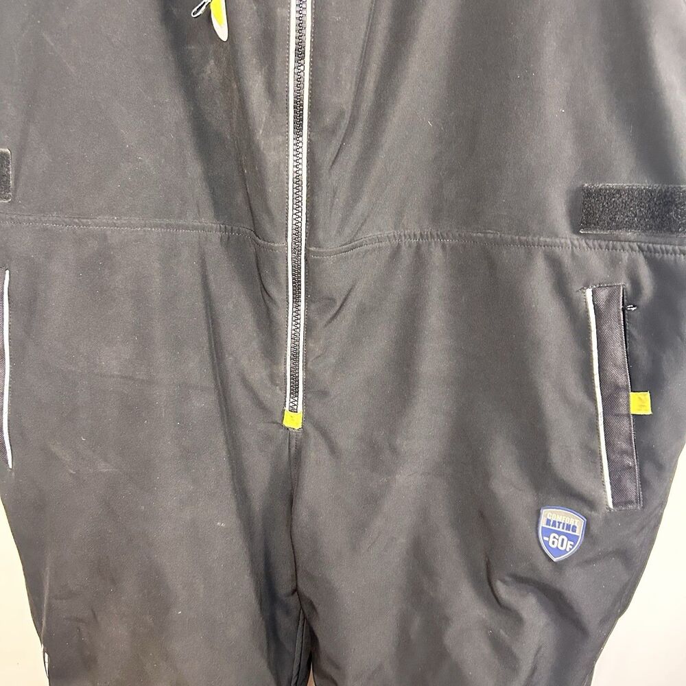 RefrigiWear 0795R Insulated Freezer Bib Overalls Black Size 5XL Cold Weather - Picture 3 of 14